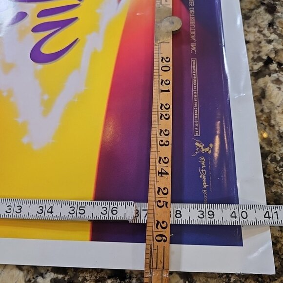 ALADDIN 2 Sided Movie Poster Original DS 27x41 One Sheet DISNEY Animation 1992 - Picture 13 of 13